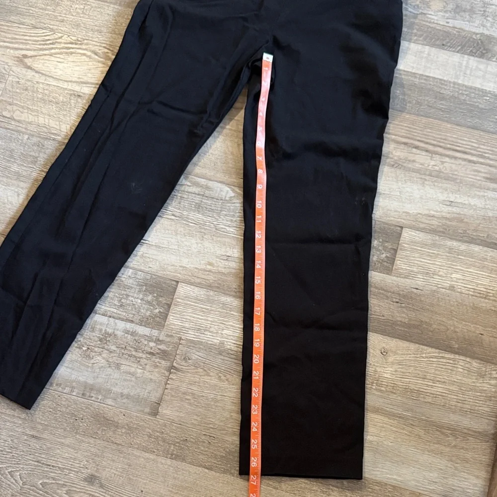 Coral Bay Black Straight-Leg Pants Size 8P - Picture 6 of 10